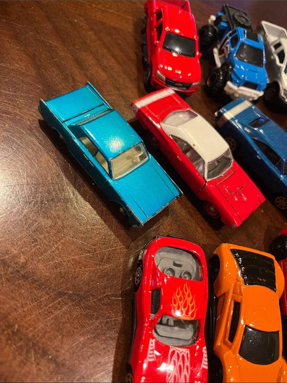 Assorted Kids Toy Car Set – Red, Orange, Blue, Yellow, Black, Silver